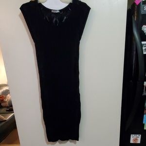 Black knit dress from Tricot Joli, size medium